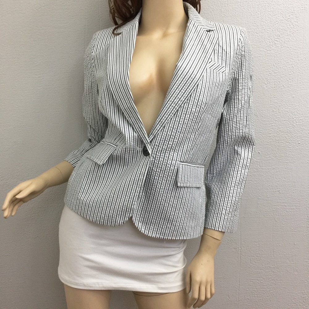 new WILLI SMITH seersucker jacket career casual